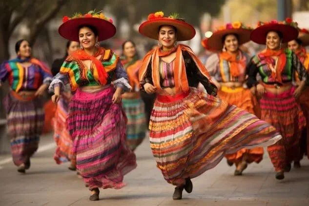 Representación del Bani Stui Gulal durante la Guelaguetza de Oaxaca