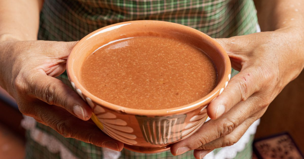 Hot chocolate beverage from oaxaca