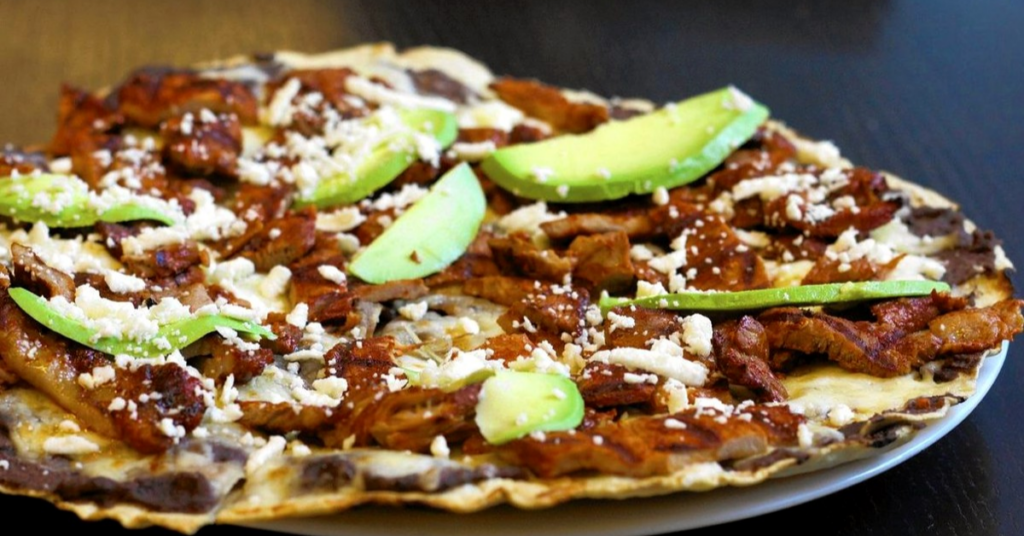 Tlayuda typical dish of oaxaca